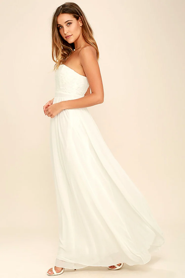 Strapless maxi Dress